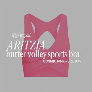 Aritzia Volley bra in Cosmic Pink Size XXS